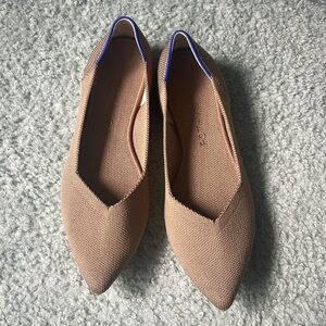 Rothy’s the point flat, size 8, color is Portobello